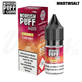 Moreish Puff Sherbet Cherry 10 ml 10 mg Nikotinsalt